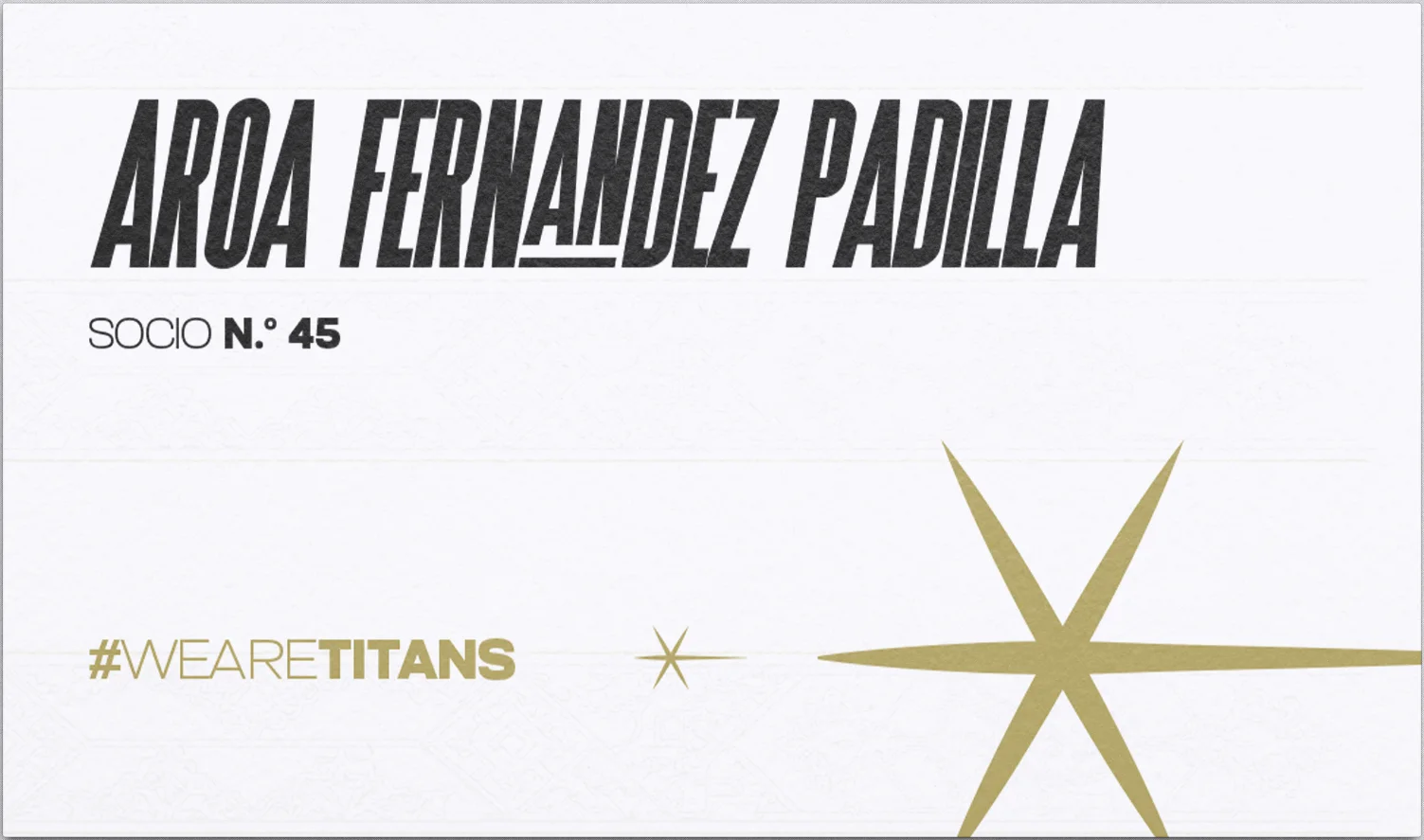 Carnet de socio de Melilla Titans